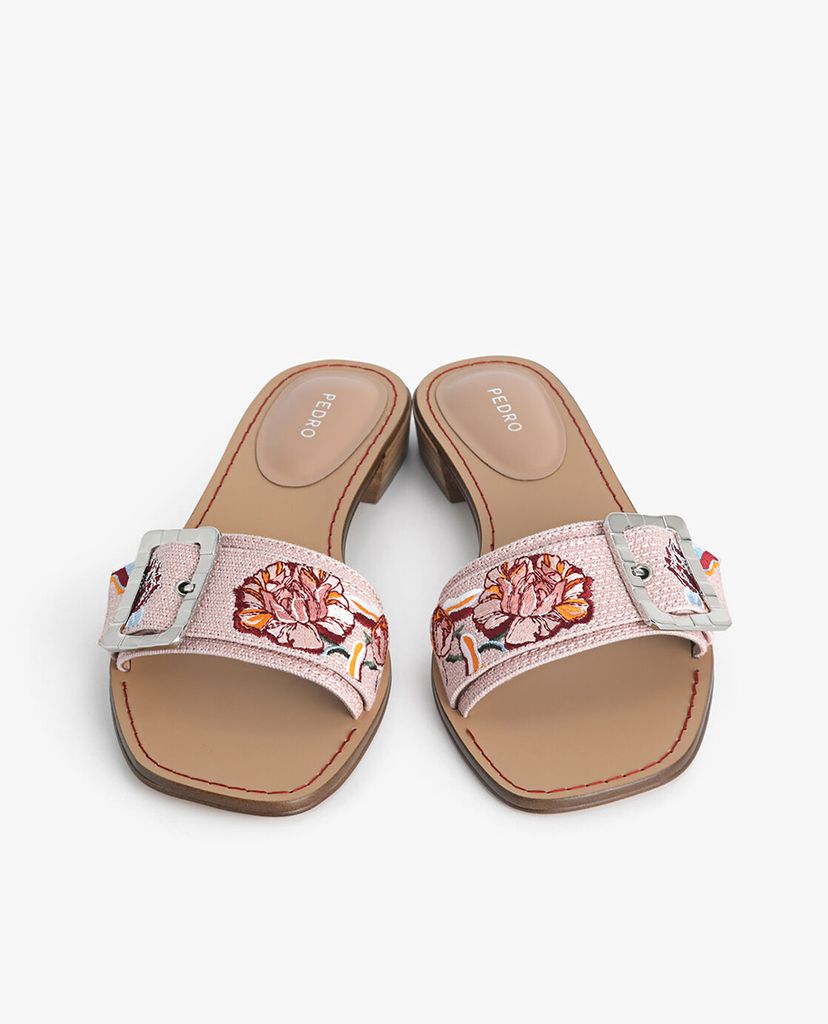 PEDRO - Giày sandals nữ quai ngang Casual Buckle