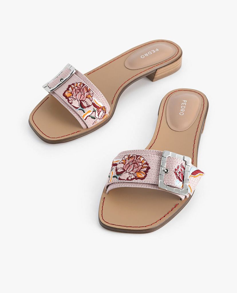 PEDRO - Giày sandals nữ quai ngang Casual Buckle