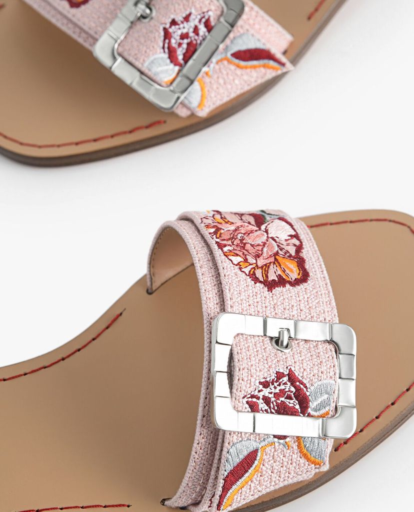 PEDRO - Giày sandals nữ quai ngang Casual Buckle