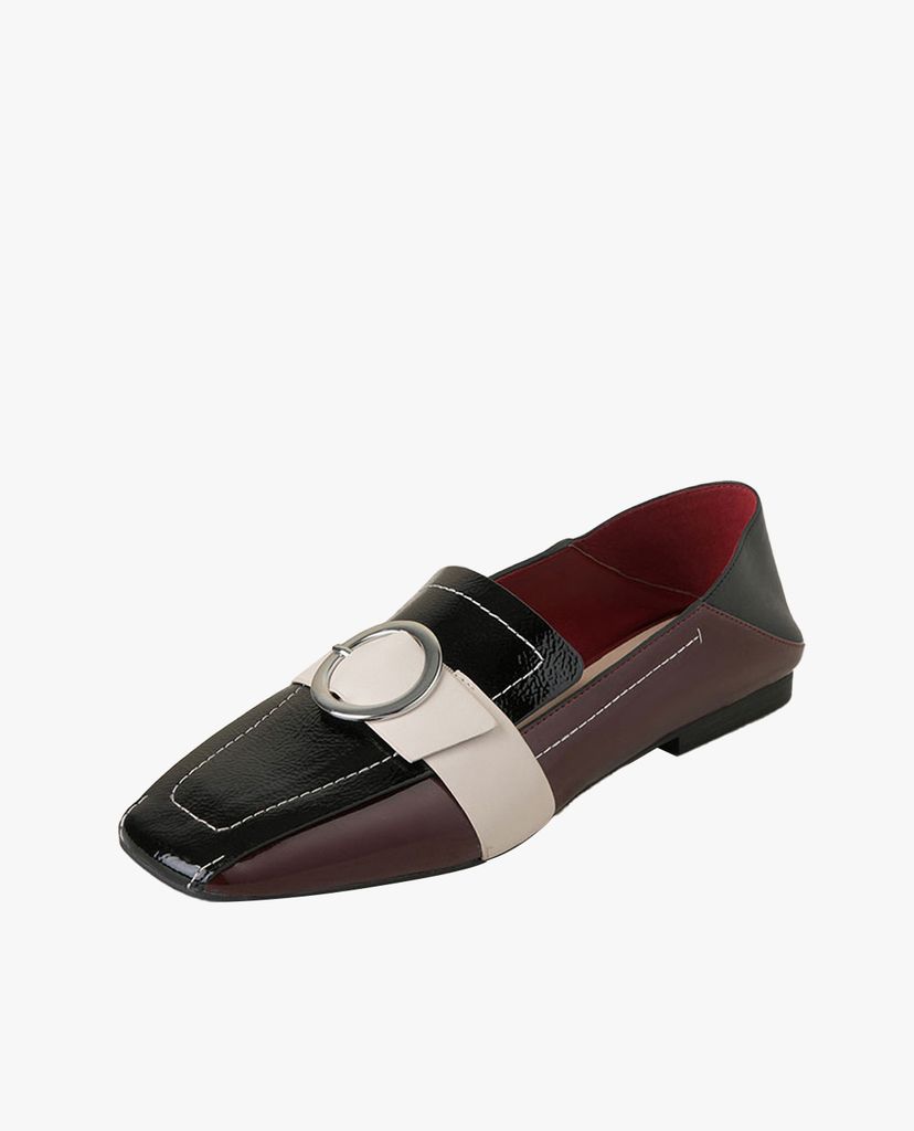 PEDRO - Giày đế bệt nữ Square Toe Buckled Loafers