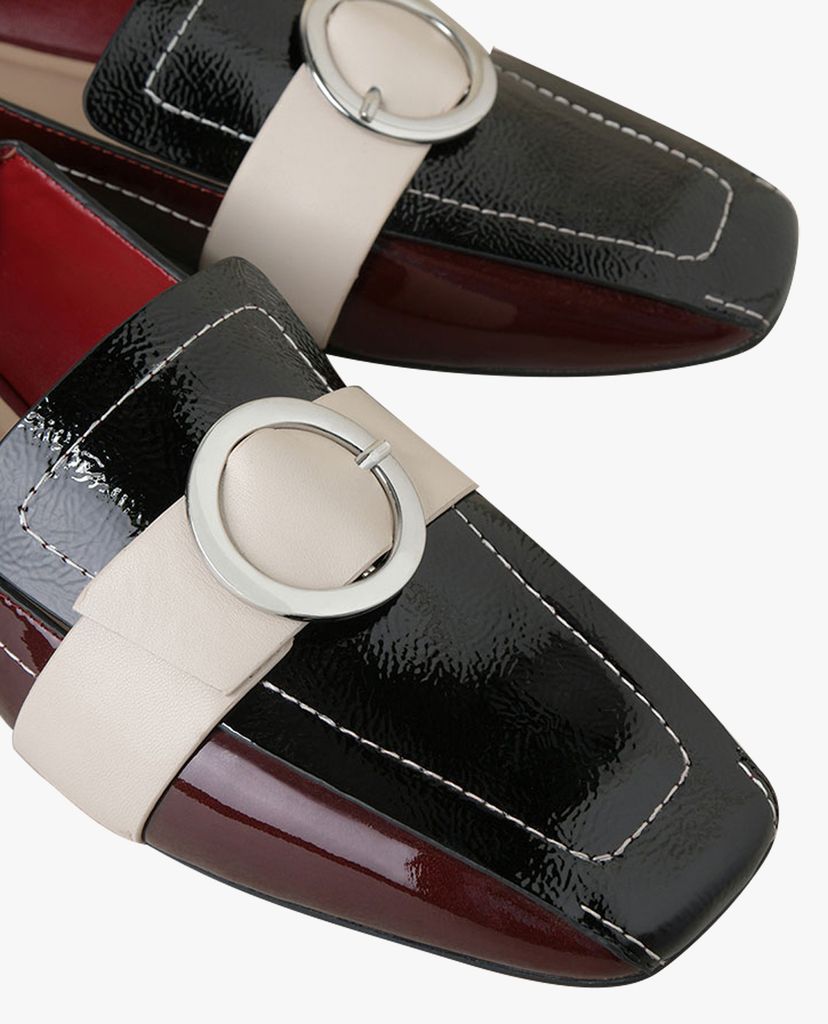 PEDRO - Giày đế bệt nữ Square Toe Buckled Loafers