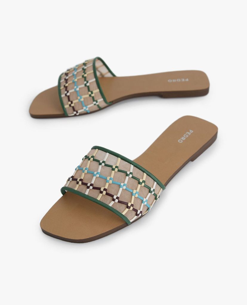 PEDRO - Giày sandal nữ quai ngang hiện đại