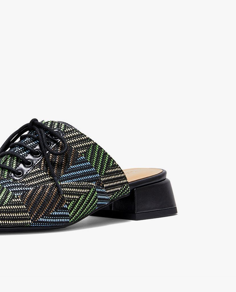 PEDRO - Giày đế bệt nữ mũi nhọn thắt dây Lace Up