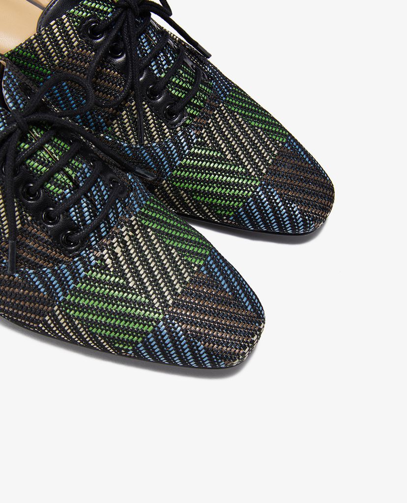 PEDRO - Giày đế bệt nữ mũi nhọn thắt dây Lace Up