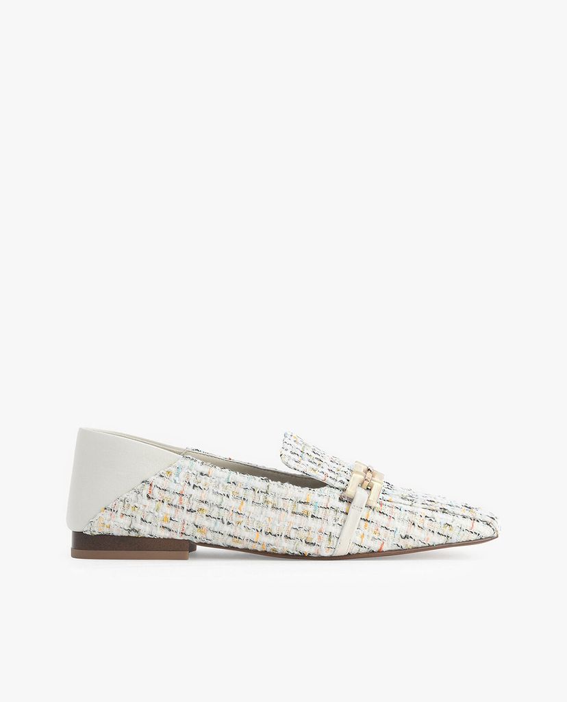 PEDRO - Giày đế bệt nữ mũi vuông Tweed Square Toe