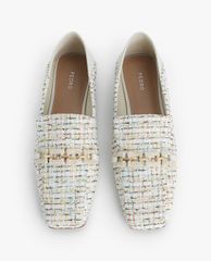 PEDRO - Giày đế bệt nữ mũi vuông Tweed Square Toe