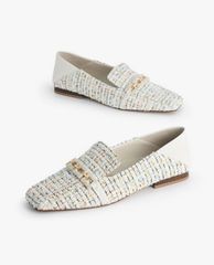 PEDRO - Giày đế bệt nữ mũi vuông Tweed Square Toe