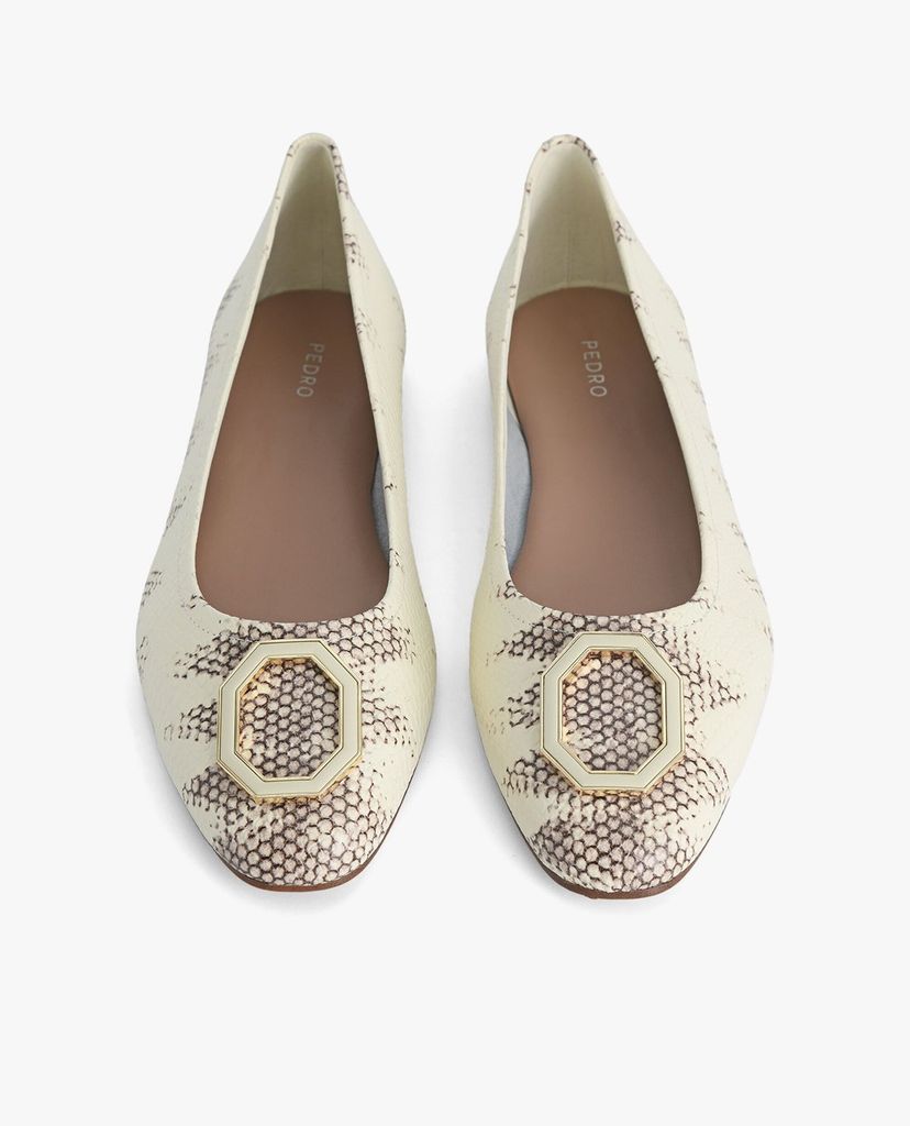 PEDRO - Giày đế bệt mũi tròn Leather Ballerina