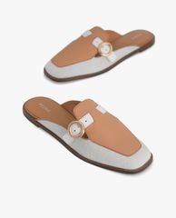 PEDRO - Giày đế bệt nữ mũi vuông Buckle Embellished