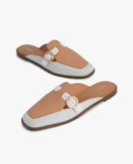PEDRO - Giày đế bệt nữ mũi vuông Buckle Embellished