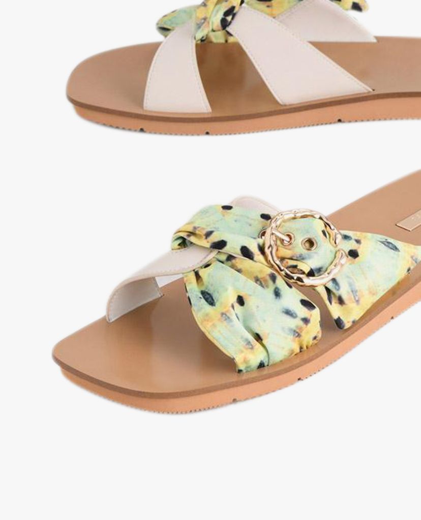 PEDRO - Giày sandal nữ quai xoắn Suede Trimmed Cross