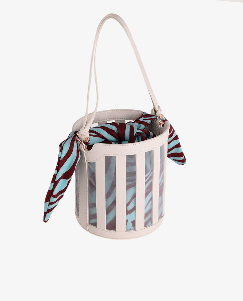 PEDRO - Túi rút dây hình trụ Striped Bucket