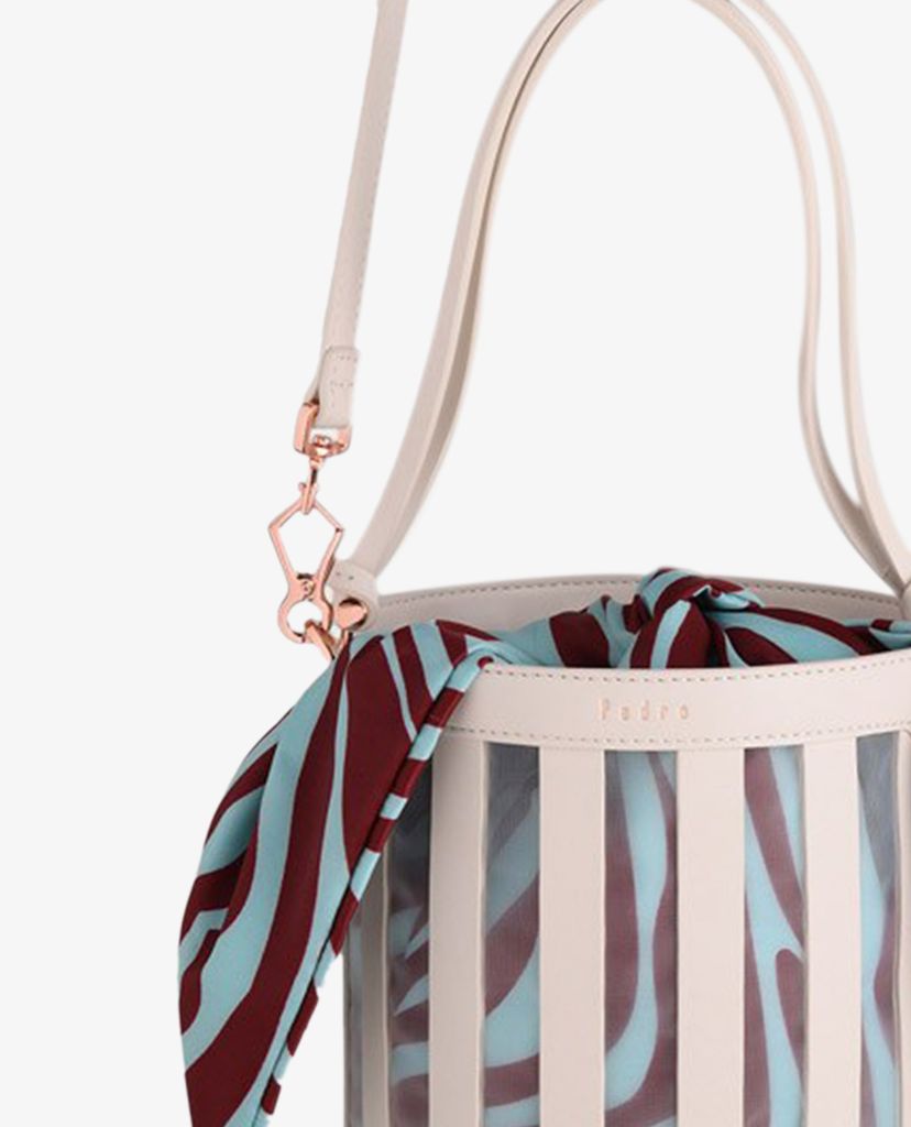 PEDRO - Túi rút dây hình trụ Striped Bucket