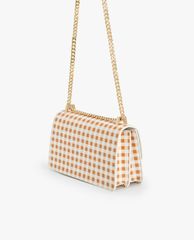 PEDRO - Túi đeo chéo nữ chữ nhật nắp gập Check Chain
