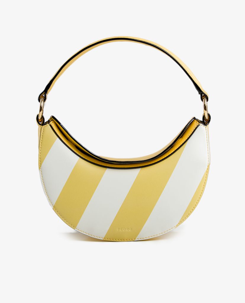 PEDRO - Túi đeo vai nữ hình bán nguyệt Anniversary Exclusive Striped