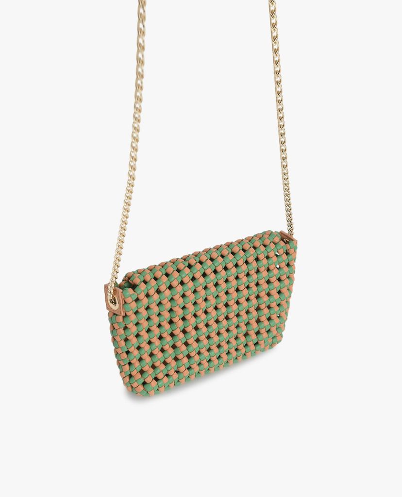 PEDRO - Túi đeo chéo nữ chữ nhật nắp gập Woven