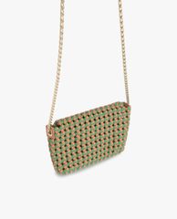 PEDRO - Túi đeo chéo nữ chữ nhật nắp gập Woven