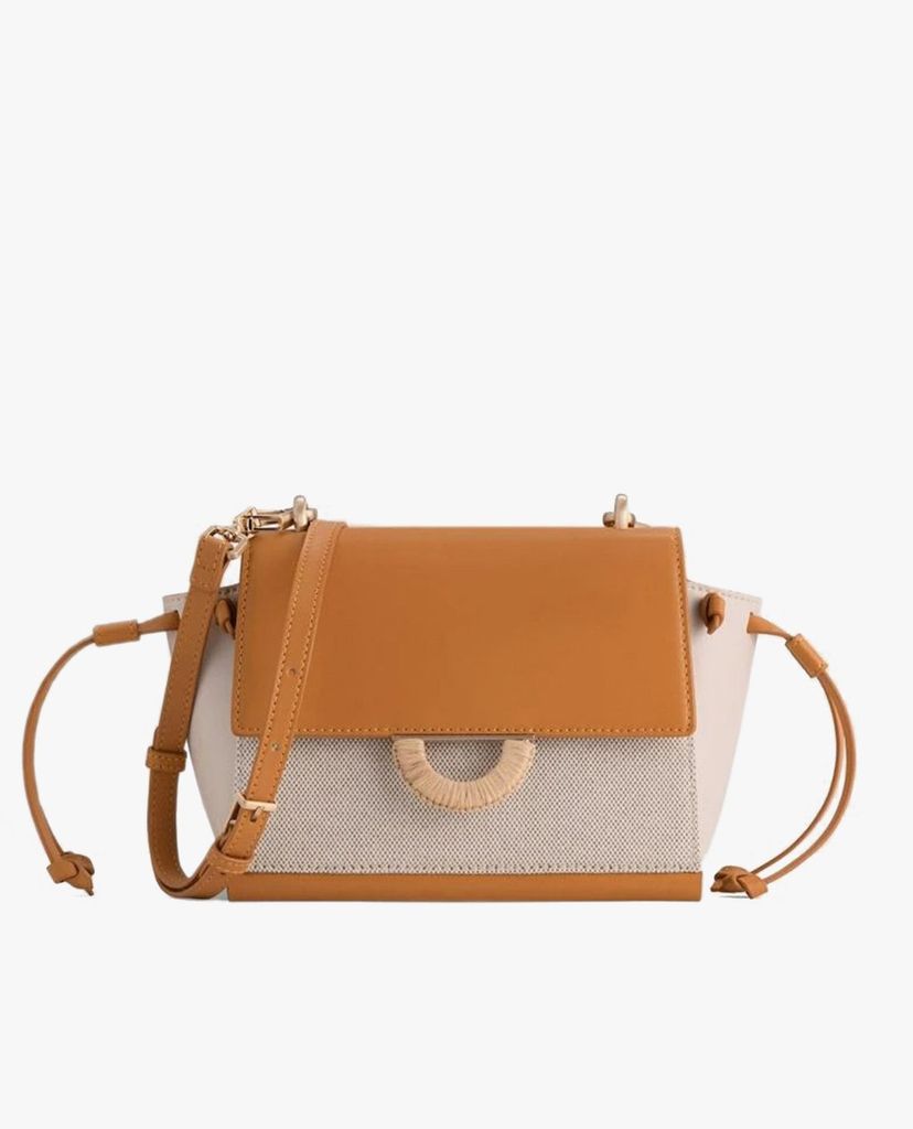 PEDRO - Túi đeo chéo nữ nắp gập Tweed Two Tone
