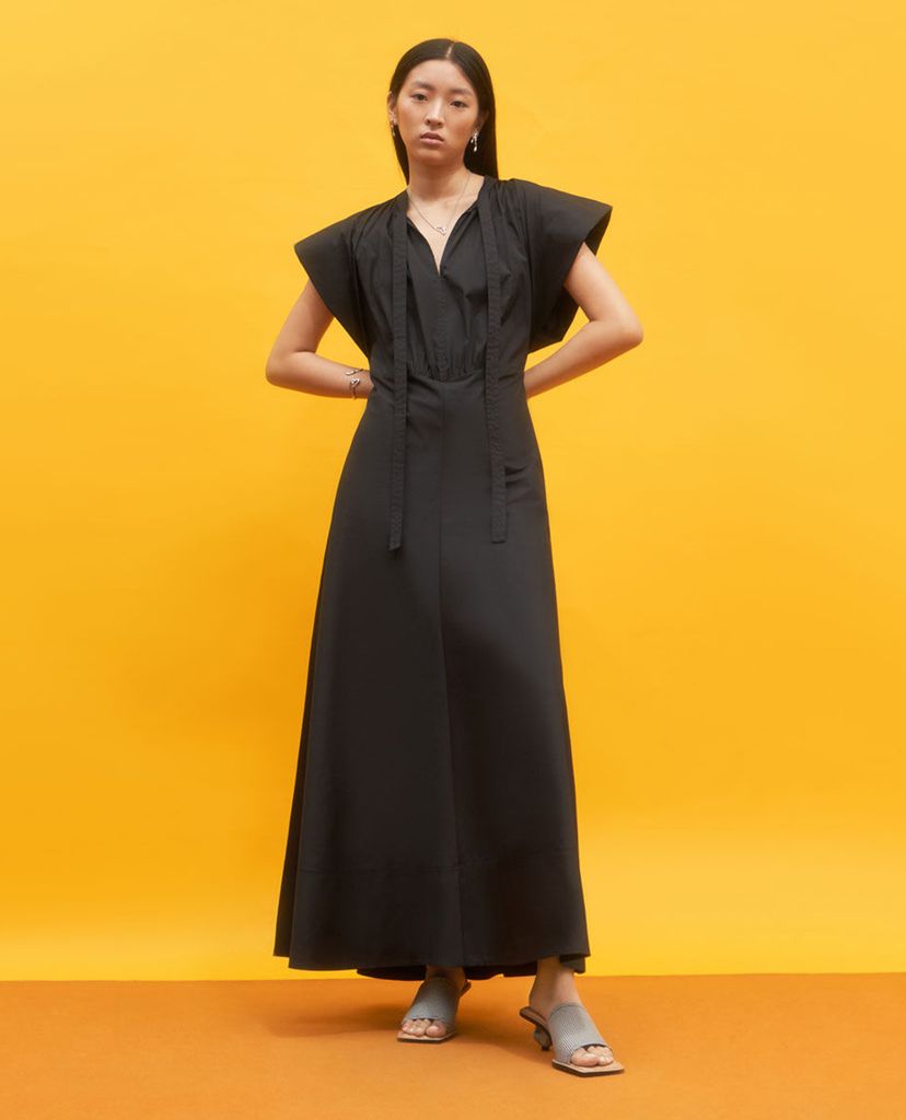 CHARLES & KEITH - Giày cao gót hở mũi Leather Sculptural