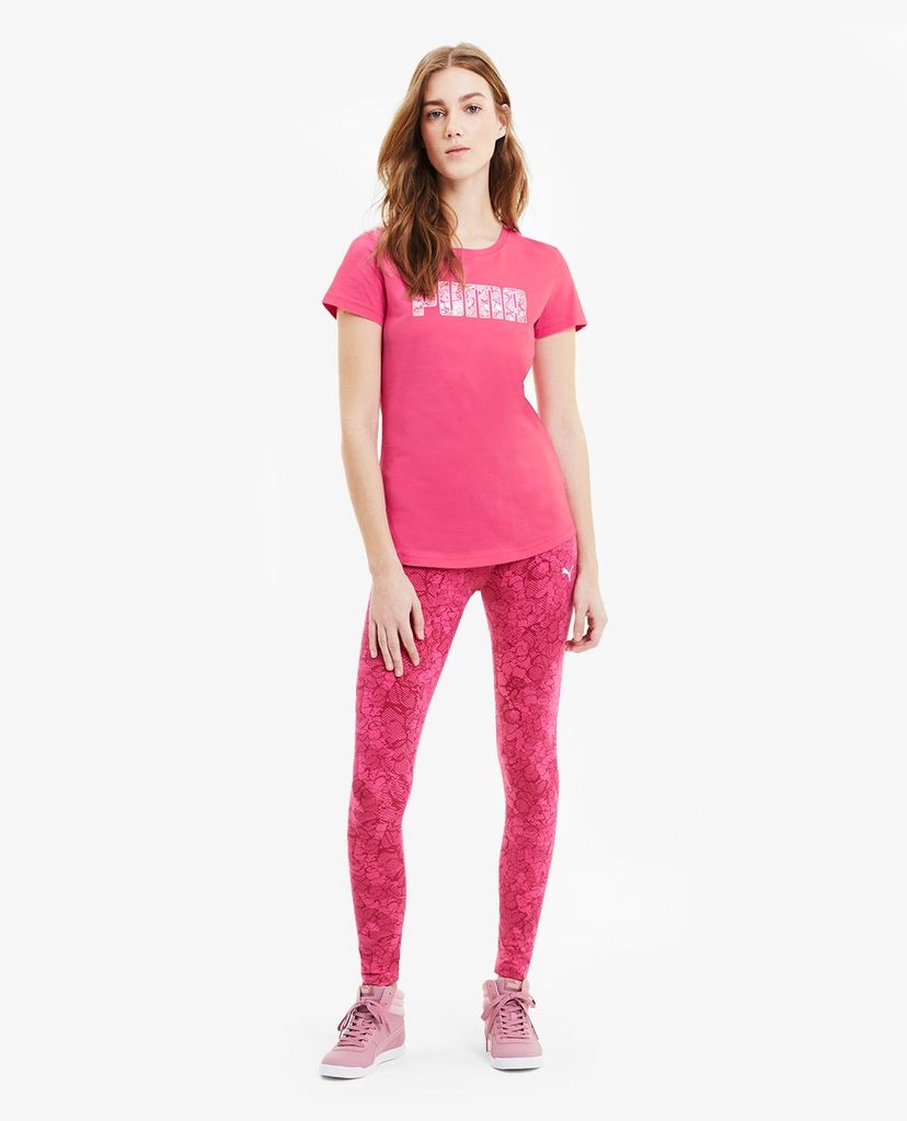 PUMA - Áo thun thể thao nữ cổ tròn ngắn tay Train KA