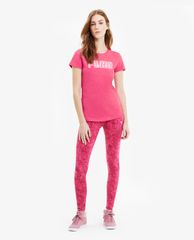 PUMA - Áo thun thể thao nữ cổ tròn ngắn tay Train KA