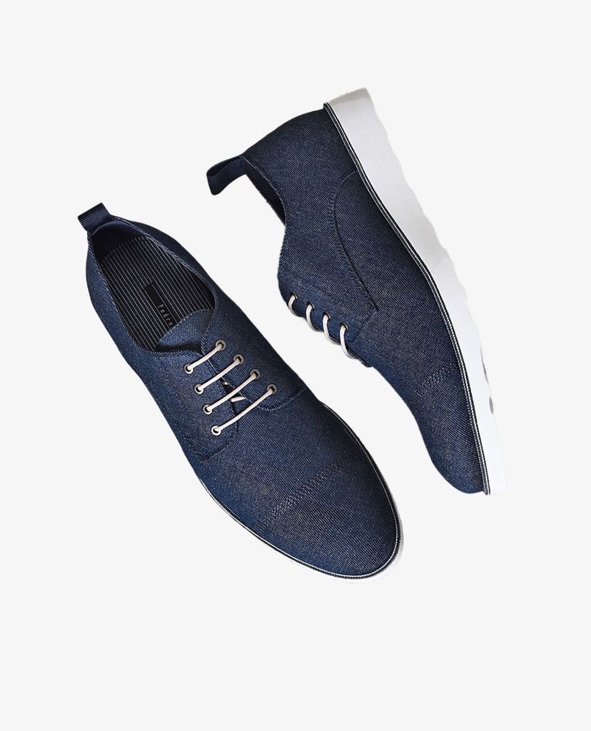 PEDRO - Giày tây nam phối dây buộc Denim Derby