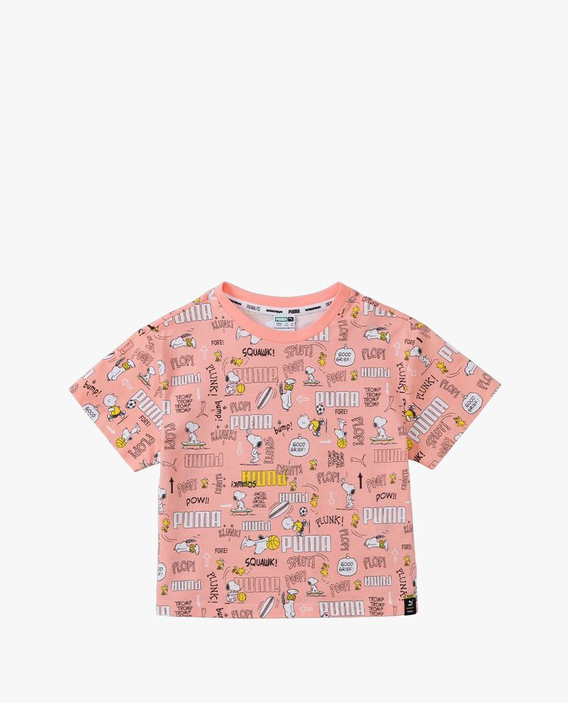 PUMA - Áo thun trẻ em ngắn tay Puma x Peanuts Sportstyle