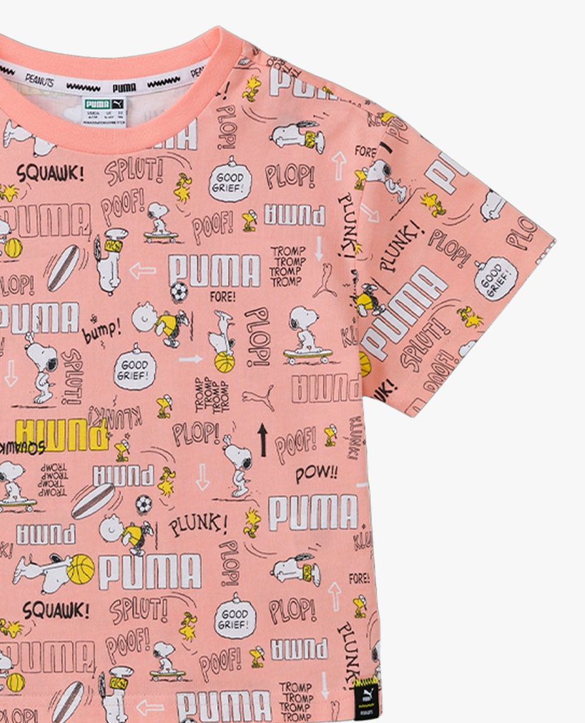 PUMA - Áo thun trẻ em ngắn tay Puma x Peanuts Sportstyle