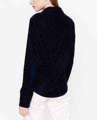 GIGI - Áo sơ mi nữ cổ bẻ tay dài Slimfit Velvet