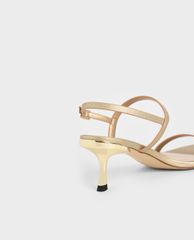 CHARLES & KEITH - Giày cao gót quai ngang Metallic Ankle Strap