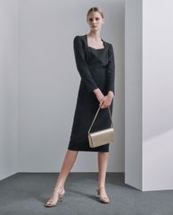 CHARLES & KEITH - Giày cao gót quai ngang Metallic Ankle Strap
