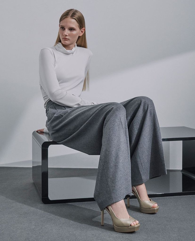 CHARLES & KEITH - Giày cao gót hở mũi thời trang
