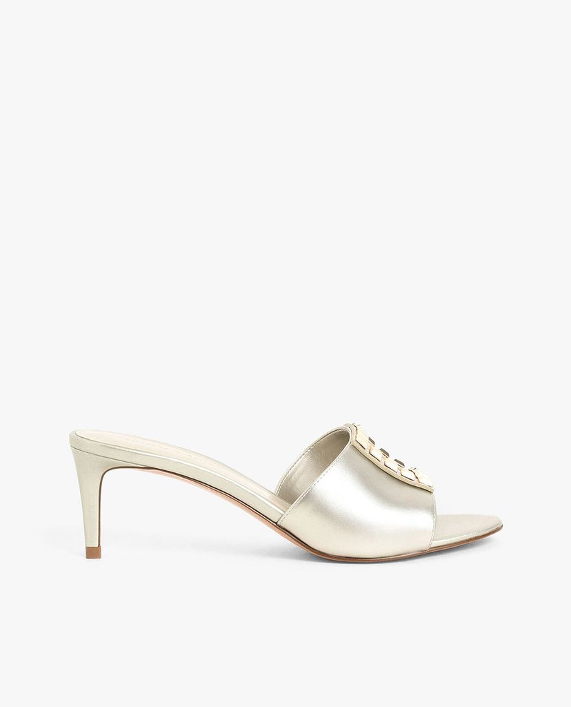 CHARLES & KEITH - Giày cao gót hở mũi Embellished Mules