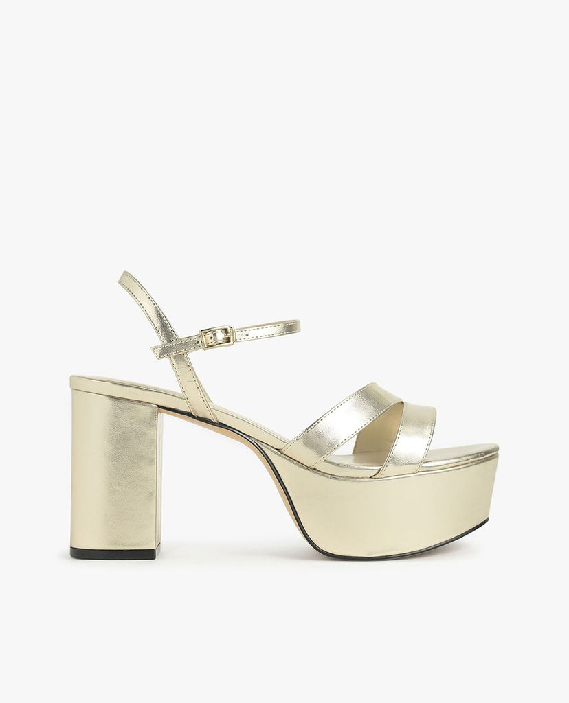 CHARLES & KEITH - Giày cao gót hở mũi Glitter Strappy Platform