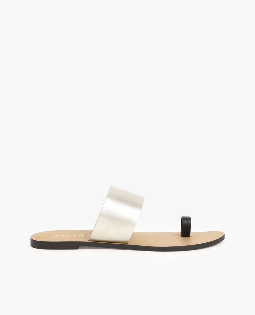 CHARLES & KEITH - Giày sandal nữ xỏ ngón Toe Loop Slide