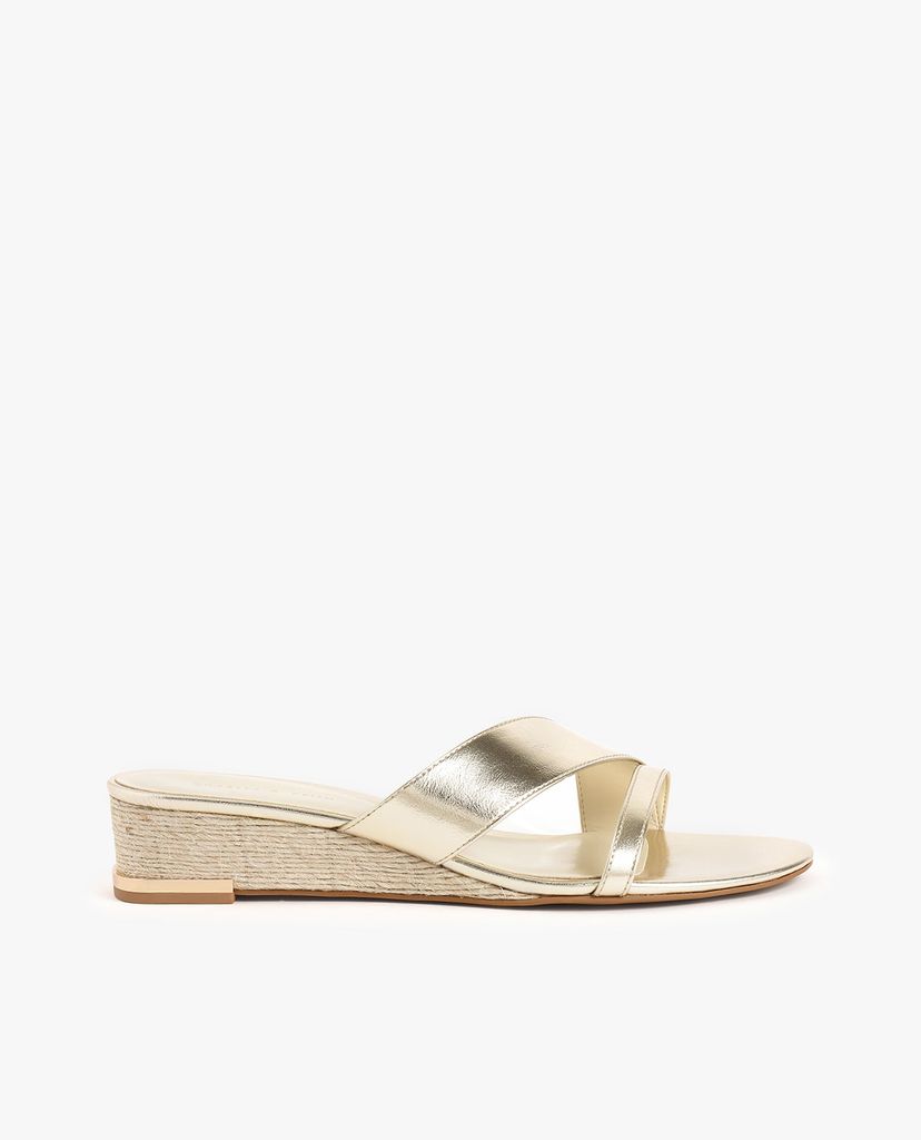 CHARLES & KEITH - Giày đế xuồng hở mũi Strappy Wedges