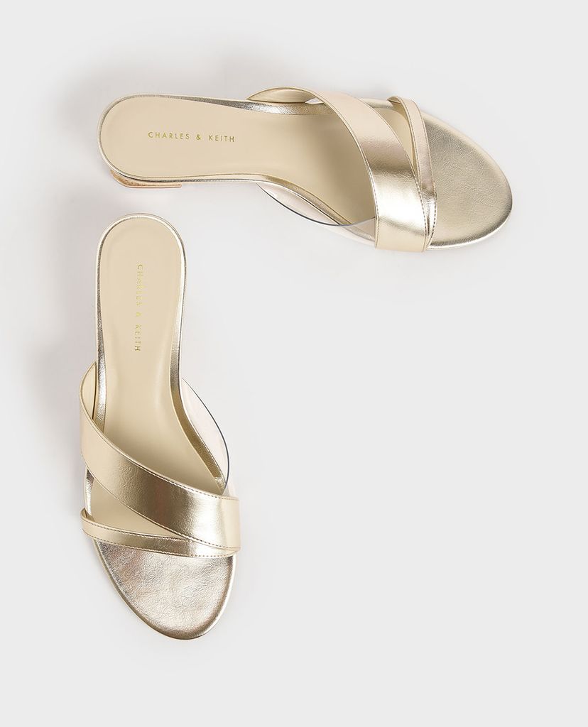 CHARLES & KEITH - Giày đế xuồng hở mũi Strappy Wedges