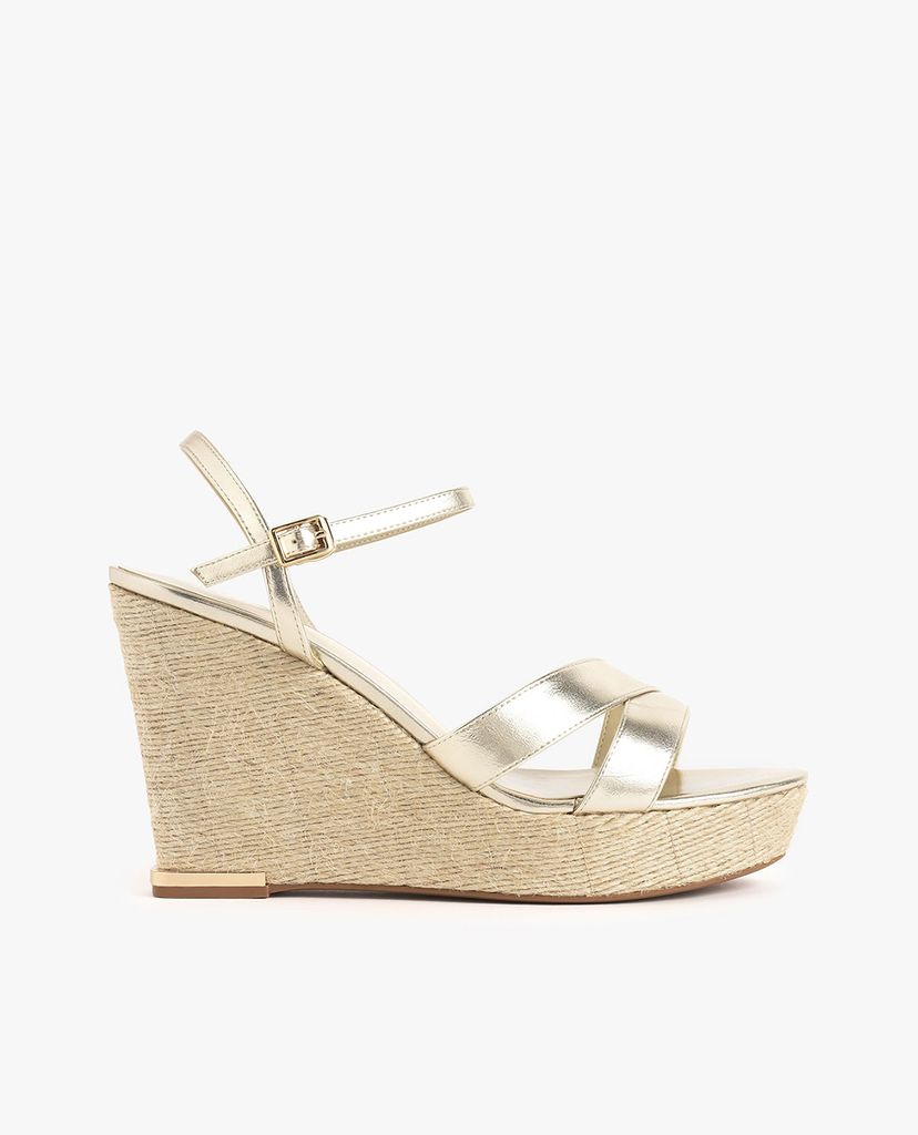 CHARLES & KEITH - Giày đế xuồng Asymmetric Strap Platform Wedges