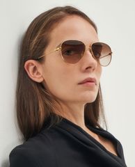 CHARLES & KEITH - Kinh mát nữ gọng phi công Aviator