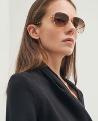 CHARLES & KEITH - Kinh mát nữ gọng phi công Aviator