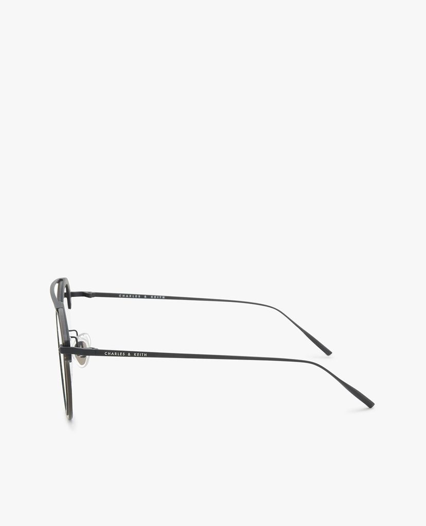 CHARLES & KEITH - Kính mát nữ thời trang Angular Metal Frame Aviator