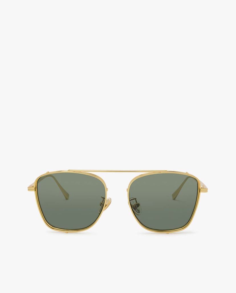 CHARLES & KEITH - Kính mát nữ gọng vuông Gold Thin Frame Square