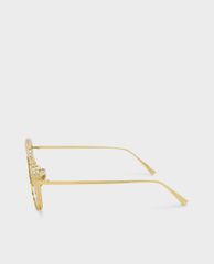 CHARLES & KEITH - Kính mát nữ gọng vuông Gold Thin Frame Square