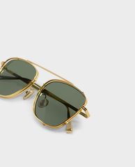 CHARLES & KEITH - Kính mát nữ gọng vuông Gold Thin Frame Square