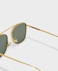 CHARLES & KEITH - Kính mát nữ gọng vuông Gold Thin Frame Square