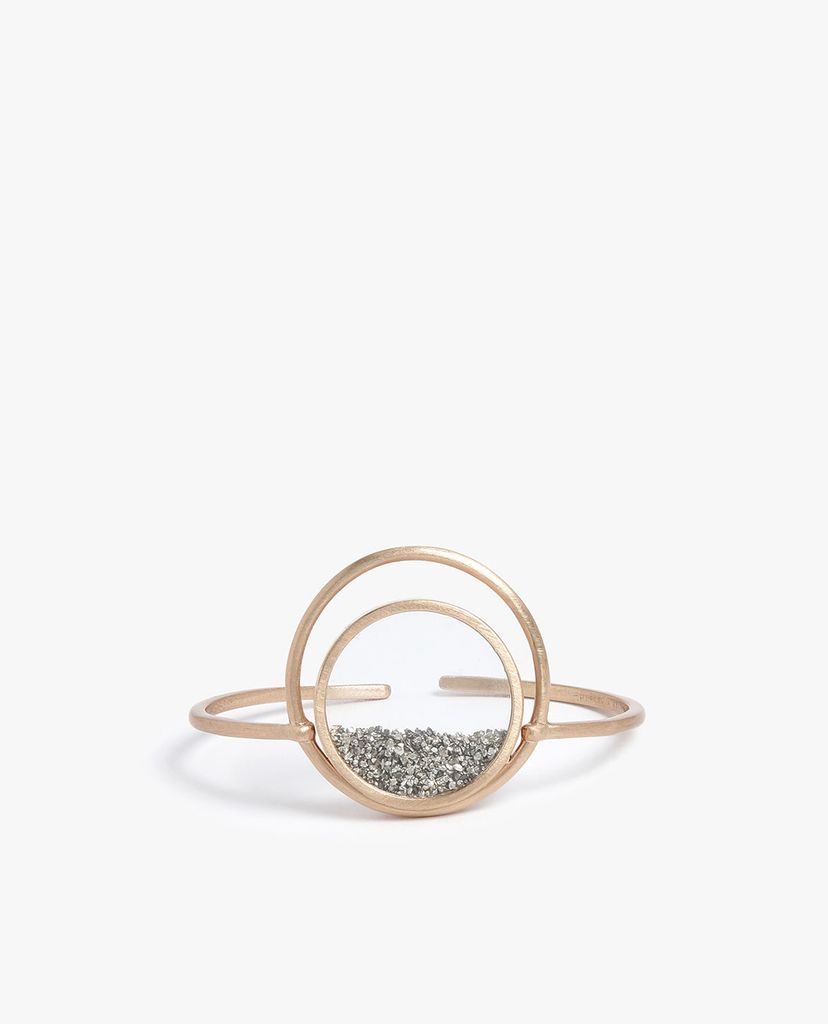 CHARLES & KEITH - Vòng tay nữ Silver Sparkling Sandstone Floating Locket