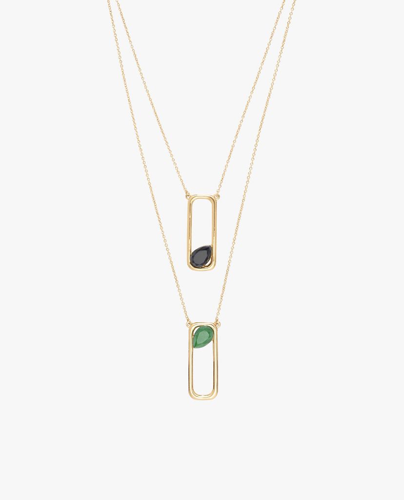 CHARLES & KEITH - Dây chuyền nữ Moonstone Layered