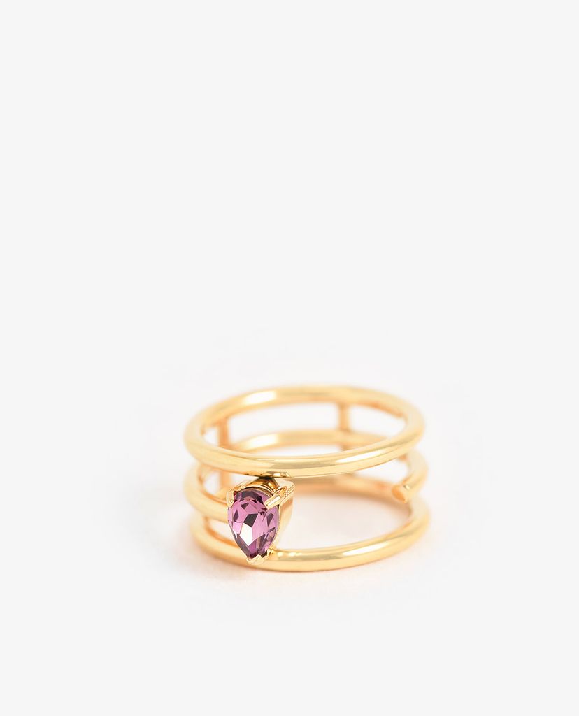 CHARLES & KEITH - Nhẫn nữ Crystal Embellished Caged