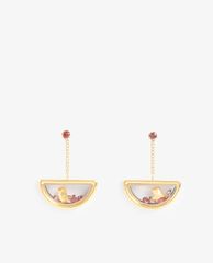 CHARLES & KEITH - Khuyên tai nữ Semi-Circle Floating Locket Drop