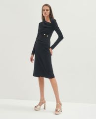 CHARLES & KEITH - Giày cao gót hở mũi Leather Knot Detail